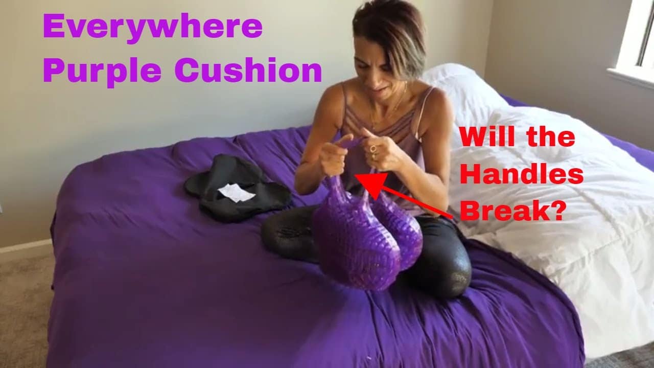 Everywhere Purple Cushion: will a 15 pound weight snap the handles?